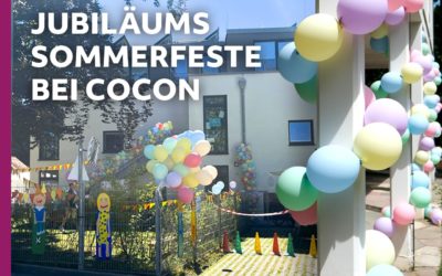 Jubiläum bei cocon –  Sommerfest in Waldtrudering und Bogenhausen.